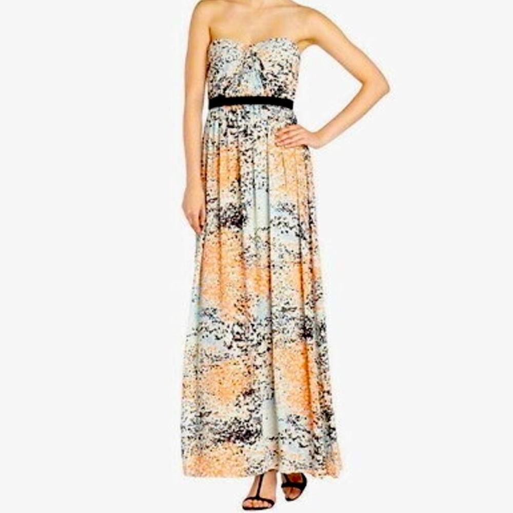 BCBGMAXAZRIA Printed Amber Maxi Dress